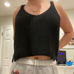 Knit sweater material crop top🖤